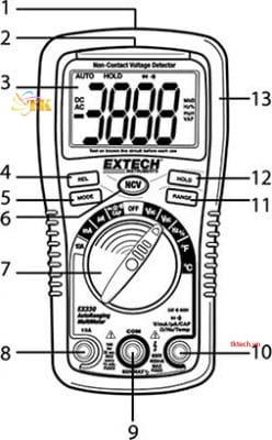Đồng hồ vạn năng cầm tay Extech EX320 - TKTECH Co., LTD
